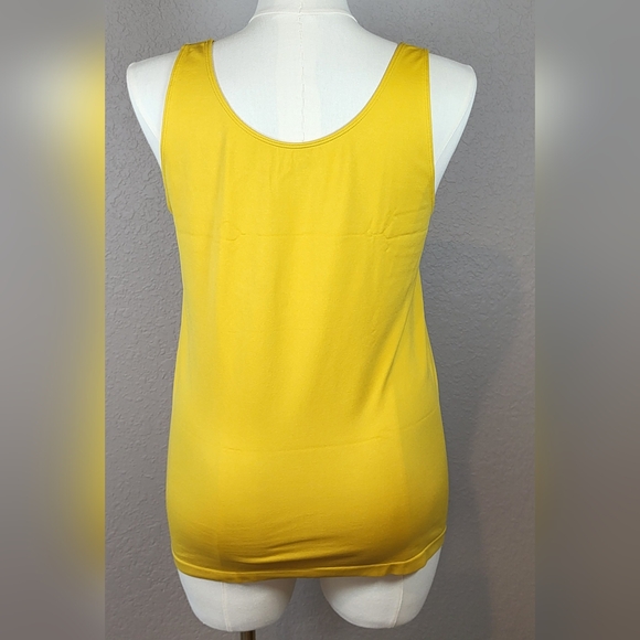 CATO Mustard Yellow Seamless Tagless Tank Top - Size 22/24W   (BOGO) - Picture 3 of 10